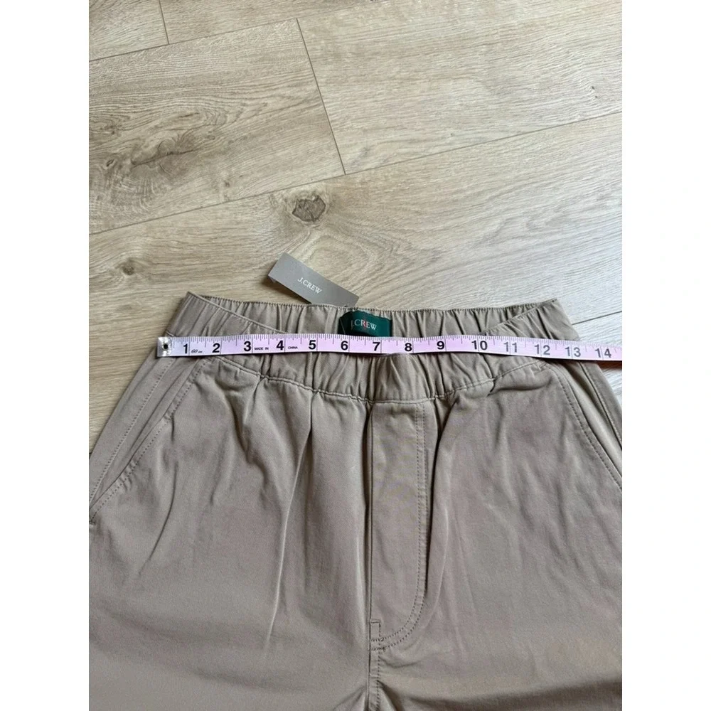 NWT Mens J.Crew Slim Dock Pant Khaki drawstring waist pull on cordura size XS